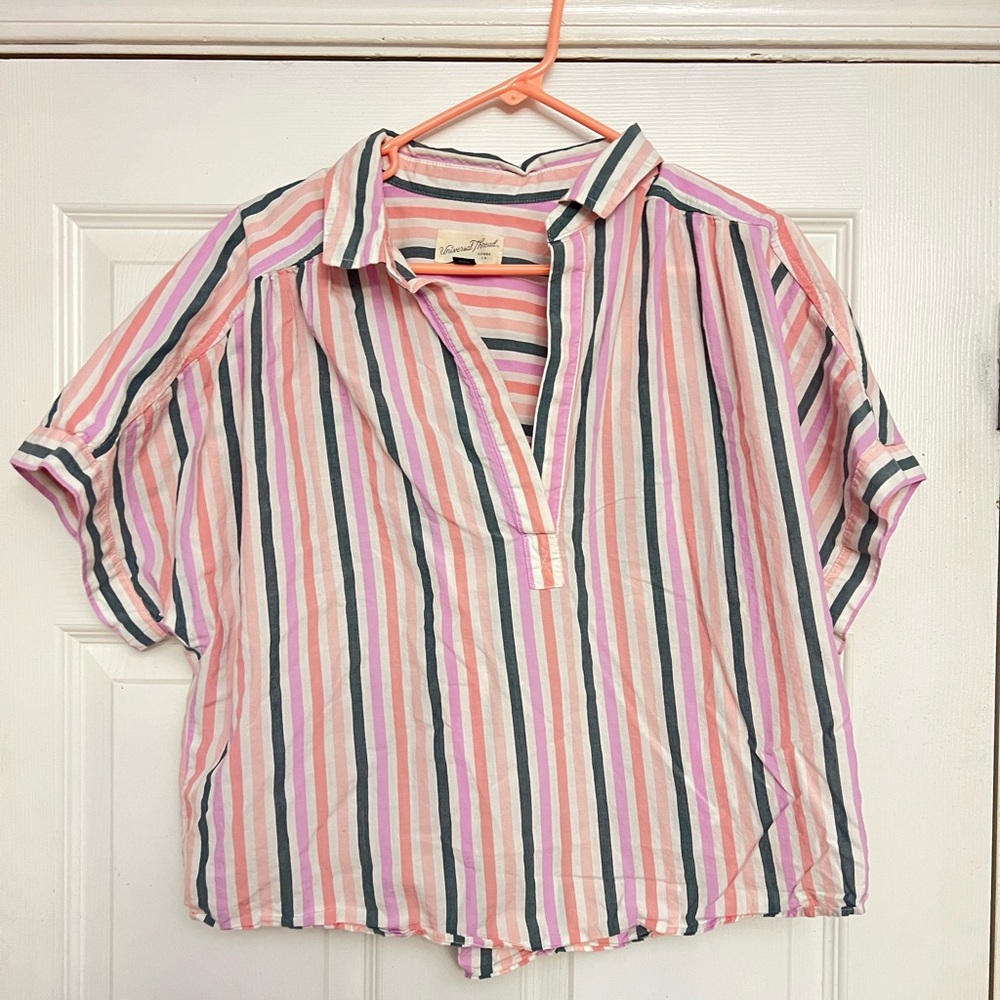 Universal Thread Pink Striped Top
